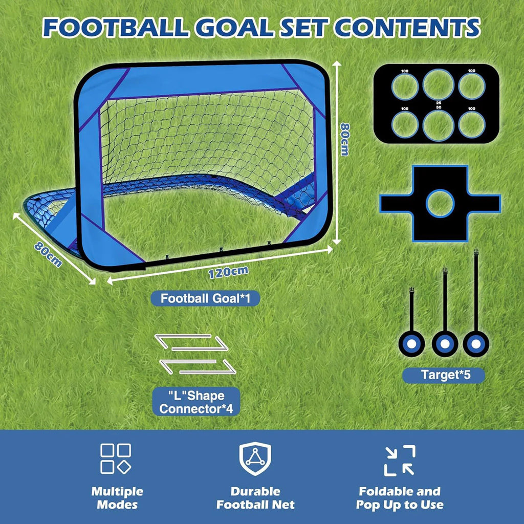 Kid Soccer Goals Kids Toy Portable Football Goal Games Playground Soccer Goals for Backyard Kids 8-12 Training Equipment