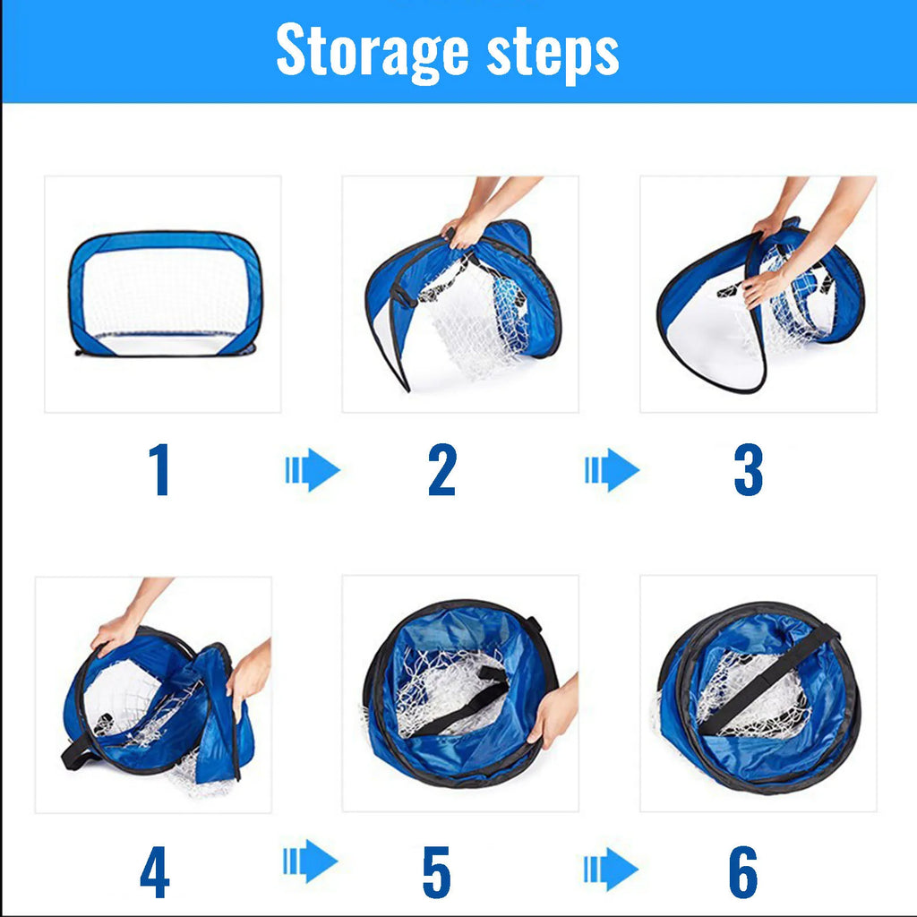 Pop Up Soccer Goal Net Foldable Portable Soccer Goal Net with Aim Target for Indoor Outdoor Football Games MIAO-US