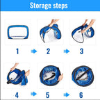 Pop Up Soccer Goal Net Foldable Portable Soccer Goal Net with Aim Target for Indoor Outdoor Football Games MIAO-US