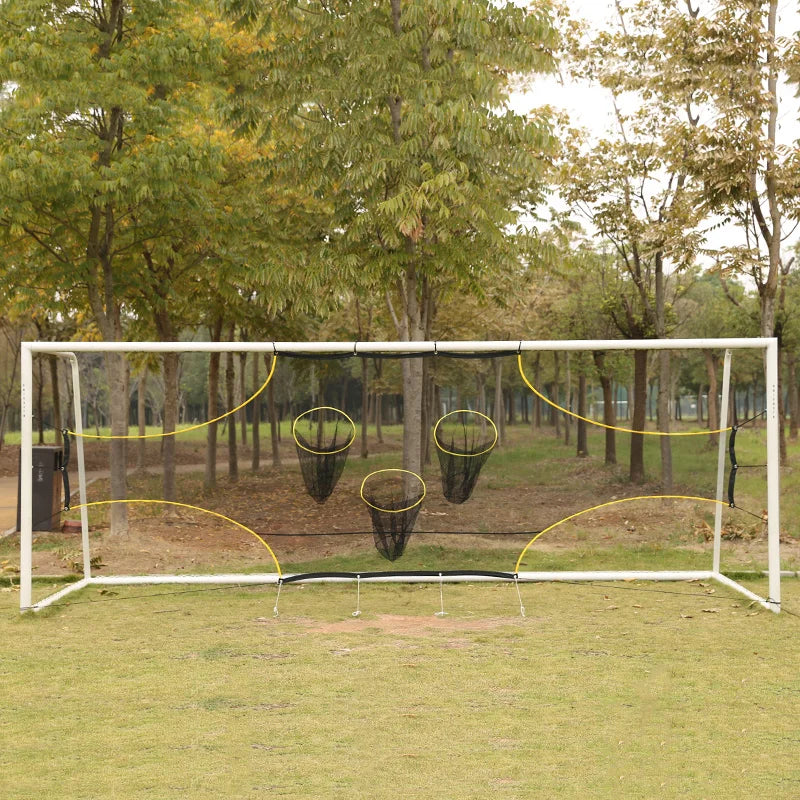 1PC 3-hole Soccer Goal Shooting Accuracy Training Tool Multi-target Soccer Training Net 5 7 11 size