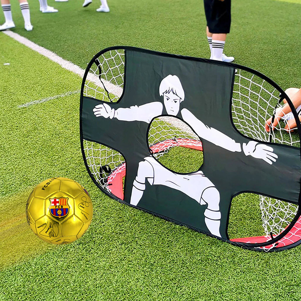 Pop Up Soccer Goal Net Foldable Portable Soccer Goal Net with Aim Target for Indoor Outdoor Football Games MIAO-US