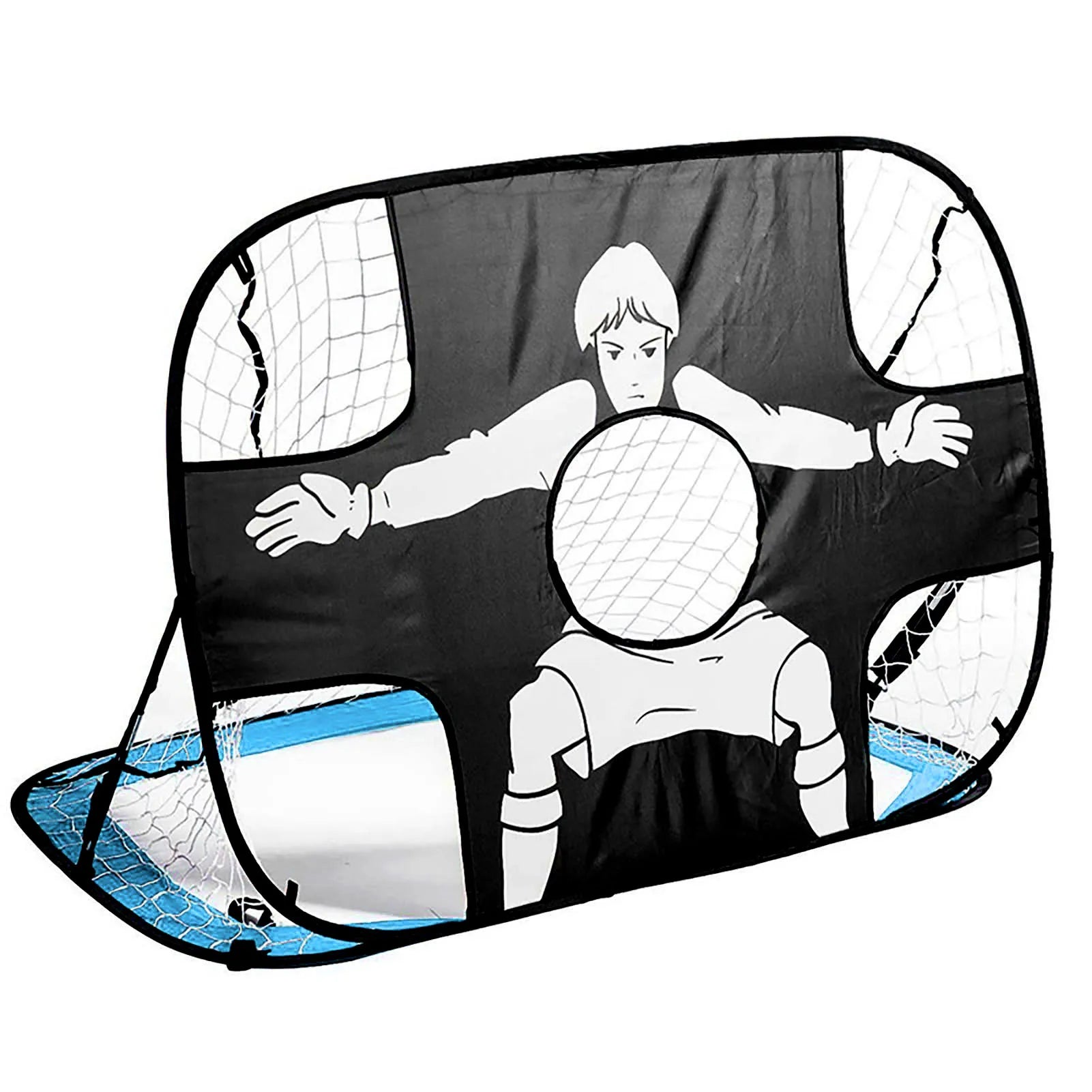 Pop Up Soccer Goal Net Foldable Portable Soccer Goal Net with Aim Target for Indoor Outdoor Football Games MIAO-US