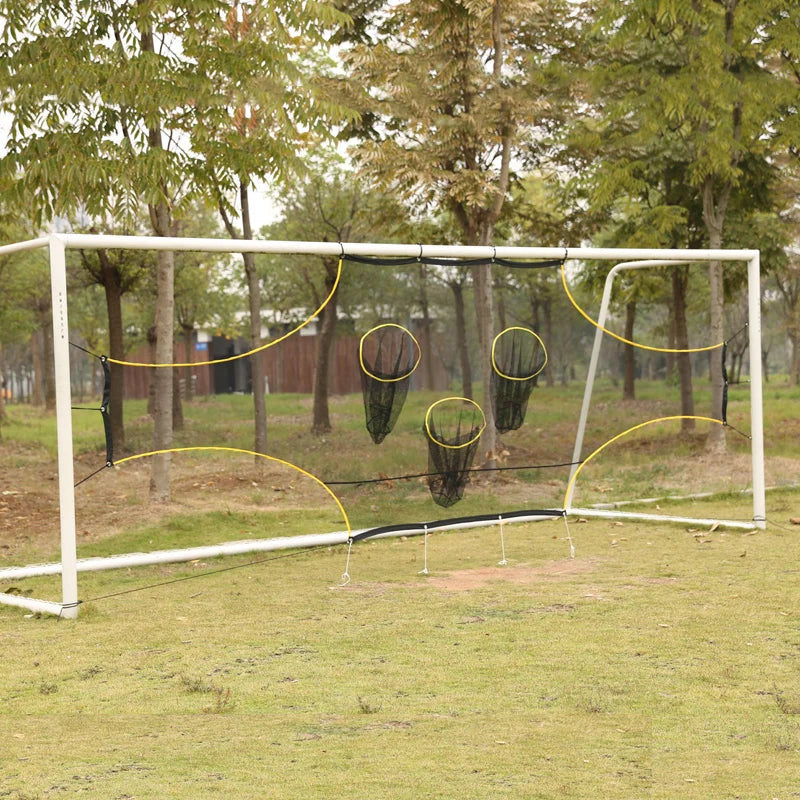1PC 3-hole Soccer Goal Shooting Accuracy Training Tool Multi-target Soccer Training Net 5 7 11 size
