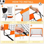 Portable Soccer Goals for Backyard Foldable Mobile Training Football Net for Kids Soccer Goal Indoor Outdoor Pop Up Soccer Goals